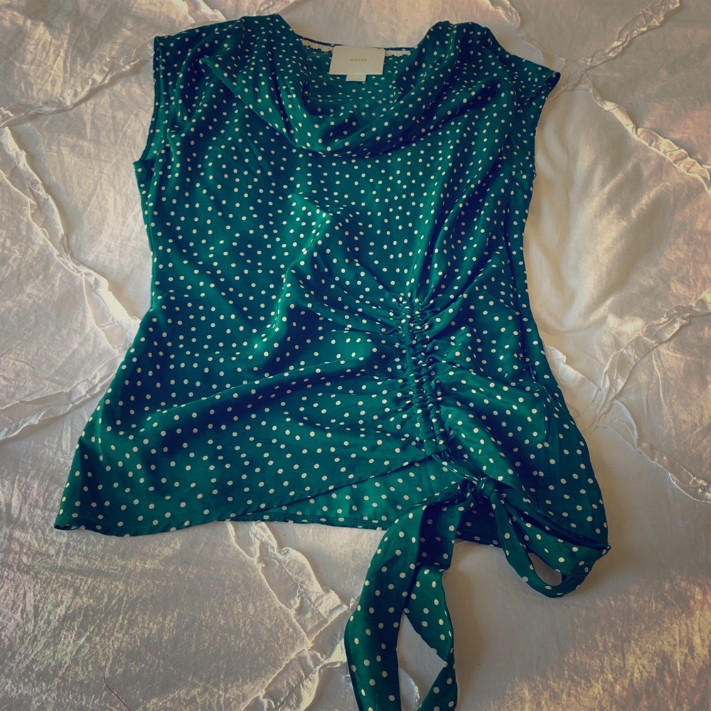 Silk blouse from Anthropologie